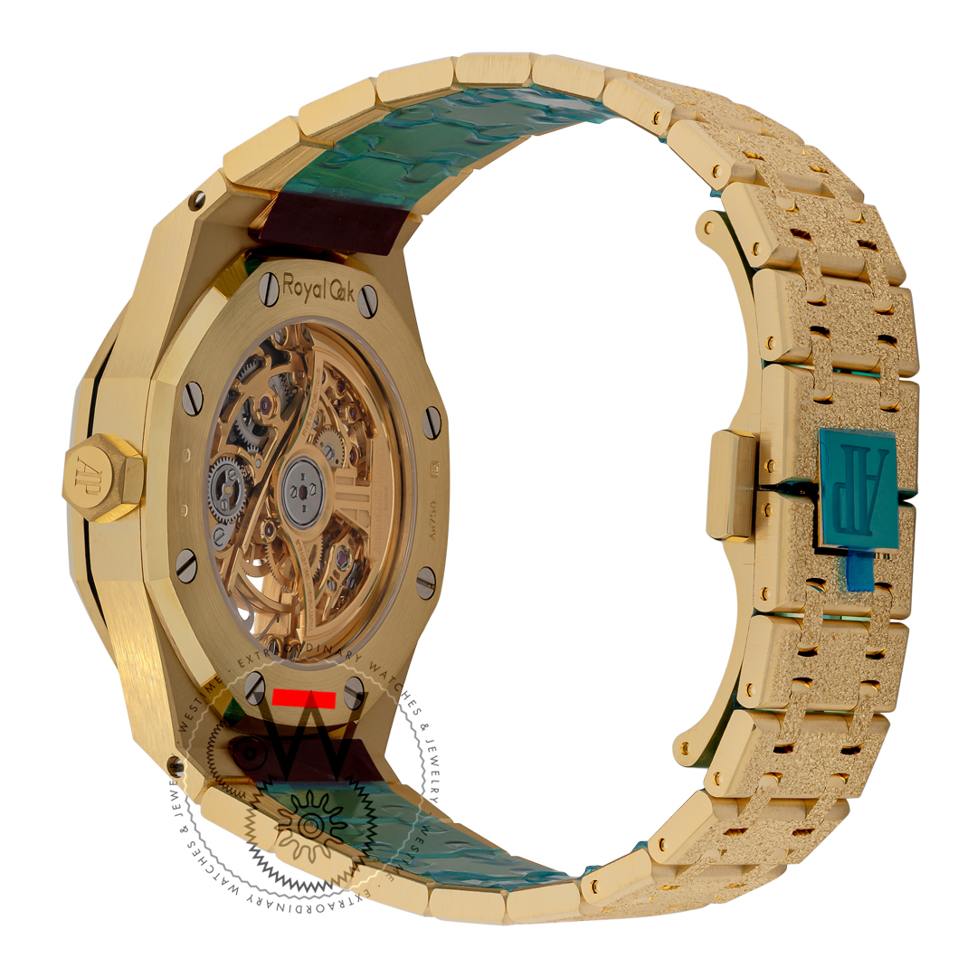 Audemars Piguet Royal Oak Frosted Gold Double Balance Wheel Openworked