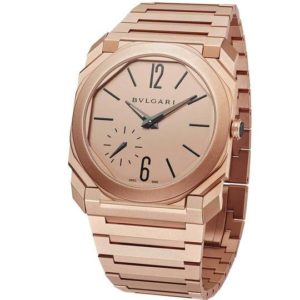 Bulgari Luxury Watch Octo Finissimo Automatic Rose Gold