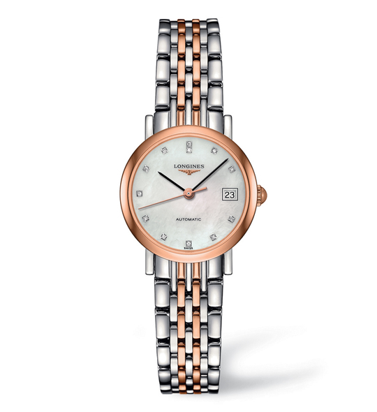 The Longines Elegant Collection 25mm Stainless Steel/Gold Cap 200