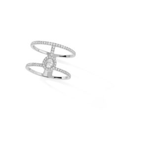 Messika Jewelry Glam'Azone 2 Rows Pavé Ring
