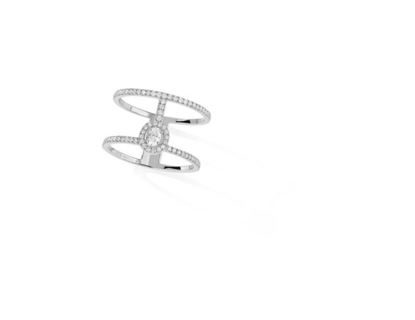 Messika Jewelry Glam'Azone 2 Rows Pavé Ring