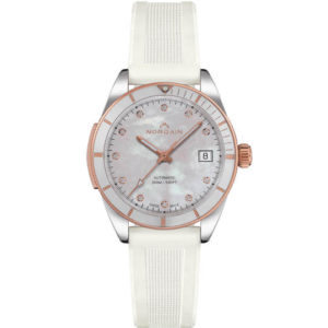 Adventure Sport Lady Auto Steel & Gold White Watch