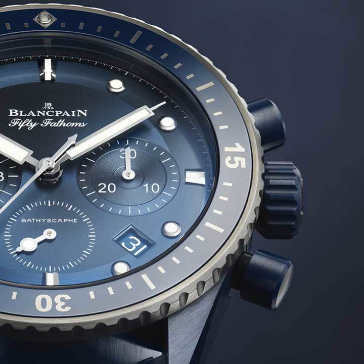 Fifty Fathoms Bathyscaphe BLUE by Blancpain & Bucherer