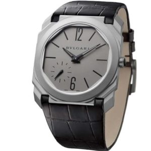 Bulgari Luxury Watch Octo Finissimo Black Alligator