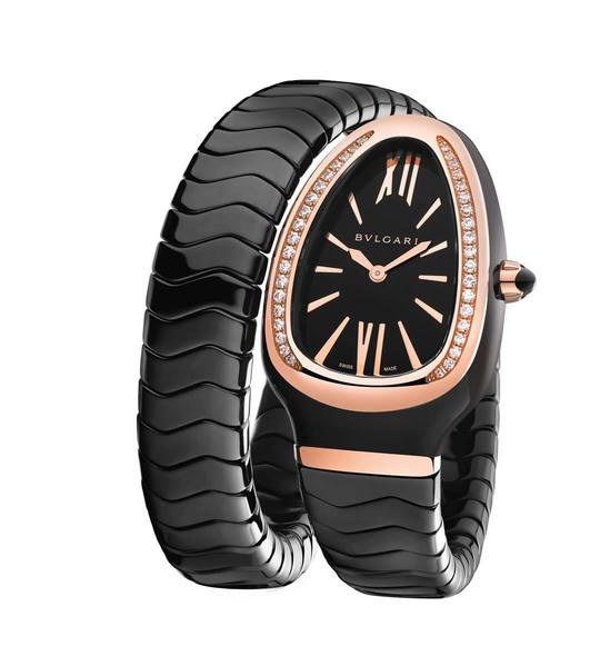 Bulgari Luxury Watch Serpenti Spiga Black Ceramic