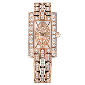 Harry Winston Avenue C Classic in 18K Rose Gold & Diamond Bracelet