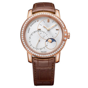 Harry Winston Midnight Date Moon Phase 42mm 18K Rose Gold