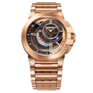 Harry Winston Ocean Dual Time 44mm 18K Rose Gold