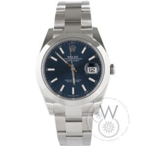 Rolex Datejust Ref. M126300-0002 in Oystersteel with blue dial and Jubilee bracelet