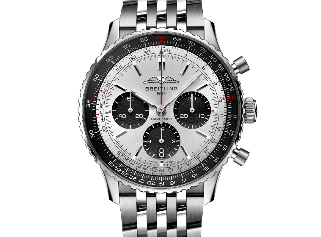 Buy Breitling Navitimer 43 Silver Dial & SS Watch Online 9,500
