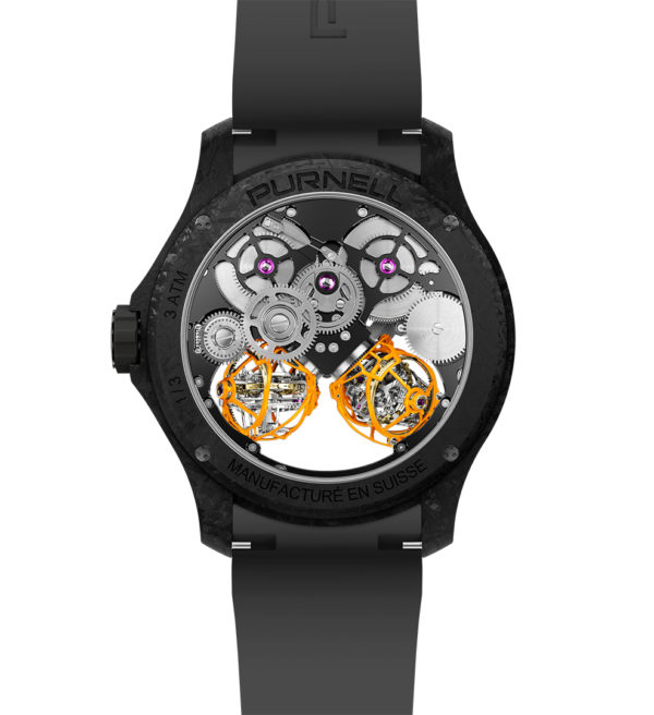 Purnell Escape II Forged Carbon Orange Luxury Watch | Westime