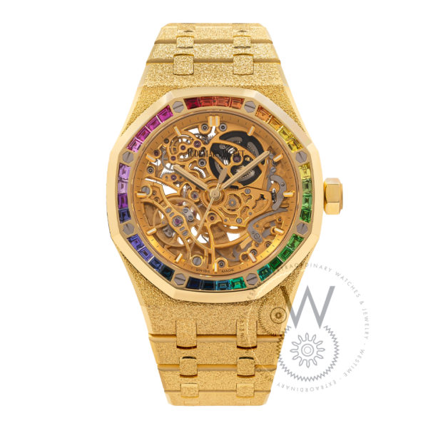Audemars Piguet Royal Oak Frosted Gold Double Balance Wheel Openworked Pre-Owned Watch