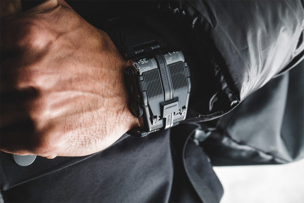 URWERK UR-112 Back to Black Luxury Watch Wrist Shot