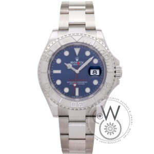 ROLEX. Yacht-Master 40. Blue Dial Pre-owned watch