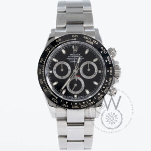 Rolex reference 116500LN, Daytona, black dial, 40mm, Oystersteel