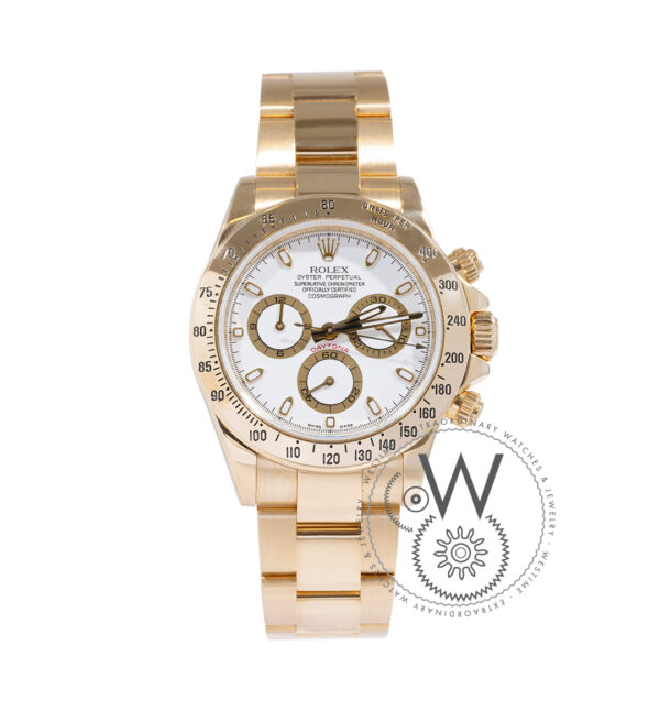 Used white cheap gold rolex