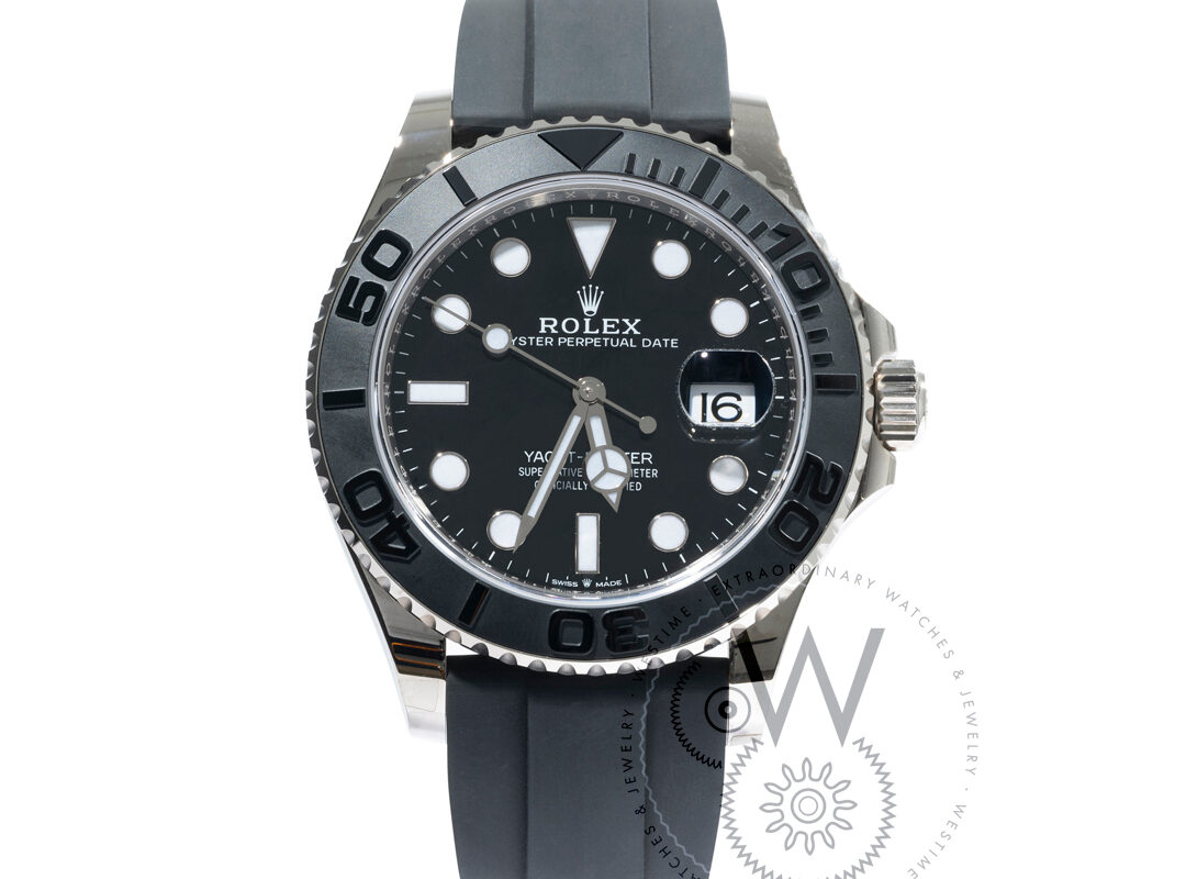 Rolex Yacht-master 42mm Men's m226659-0002 Rubber Band Black Dial