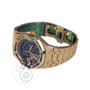 Audemars. Piguet Royal Oak Openworked 15412BA.Y luxury watch back side
