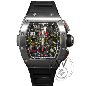 RM 11-02 Automatic Flyback Chronograph Dual Time Zone Richard Mille Certified pre-owned luxury watch front view