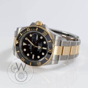 Rolex Submariner 116613LN two-tone watch with black dial and ceramic bezel