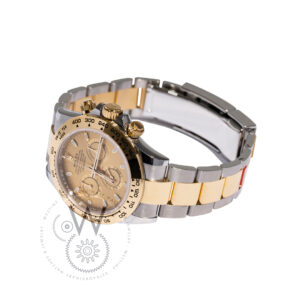 Rolex Cosmograph Daytona Stainless Steel and Yellow Gold Champagne Dial M116503-0003 side View