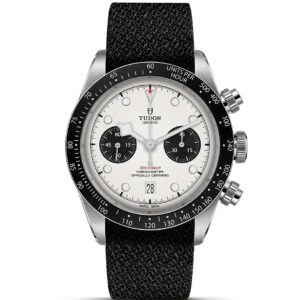 TUDOR M79360N-0008 BLACK BAY CHRONO, Manufacture Calibre MT5813 (COSC),41mm steel case, black fabric strap, luxury men's watch