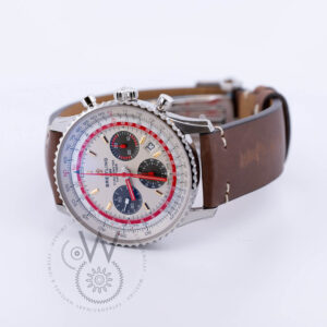 Breitling, Navitimer 43 B01 Chronograph, Stainless Steel case, Silver Dial, TWA Airlines special edition AB01219A1G1X2, back