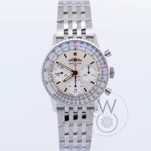 Breitling, Navitimer 41 B01 Chronograph, Stainless Steel case, Silver Dial AB0139211G1A1