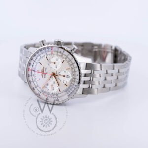 Breitling, Navitimer 41 B01 Chronograph, Stainless Steel case, Silver Dial AB0139211G1A1, back