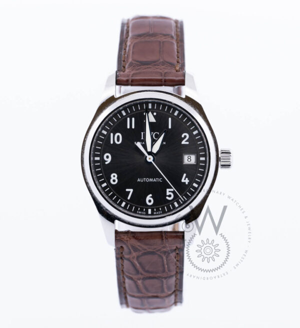 IWC 36mm Stainless Steel Automatic Date Grey Dial Luxury