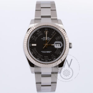 Rolex Datejust II with a Gold and Steel Case, Grey Dial, 41mm, and Steel Strap (Model 116334)
