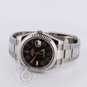 Rolex Datejust II with a Gold and Steel Case, Grey Dial, 41mm, and Steel Strap (Model 116334) Side