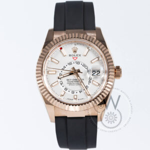 Rolex Sky-Dweller 336235 in Everose gold with brown sunburst dial, 42mm