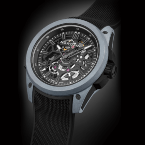 Norqain Wild ONE Skeleton 42MM Grey with NORTEQ® carbon fiber case and skeleton dial