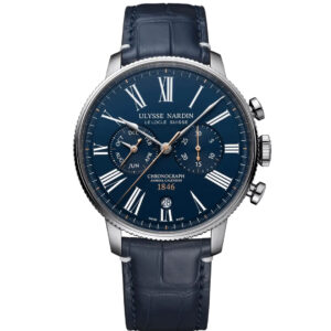 Ulysse Nardin Marine Torpilleur Annual Chronograph blue dial limited edition watch