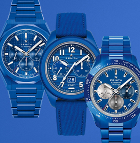 ZENITH BLUE CERAMIC CHRONOGRAPH TRILOGY – 160th ANNIVERSARY EDITION