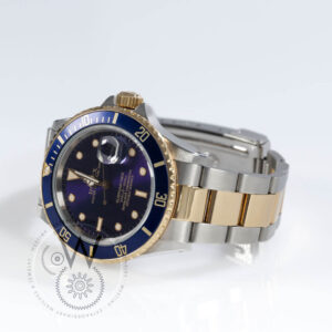 Rolex Submariner Date Ref. 16803 with blue dial and two-tone case