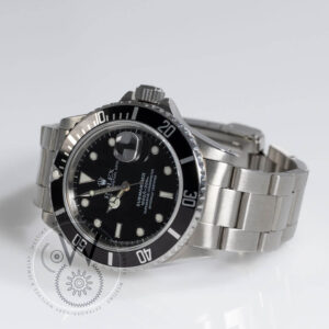 Rolex Submariner Ref. 168000 black dial with stainless steel case