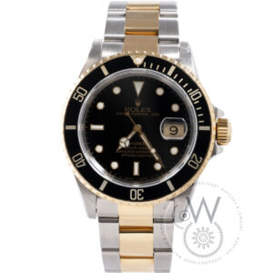 Rolex Submariner Date Ref. 16613LN in Yellow Gold and Steel with Black Dial