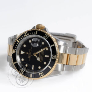 Rolex Submariner Ref. M116610LN-0001 with black dial and two-tone bracelet