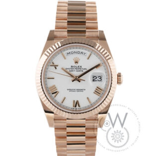 Rolex Day-Date 40 Yellow Gold White Roman Dial product thumbnail image