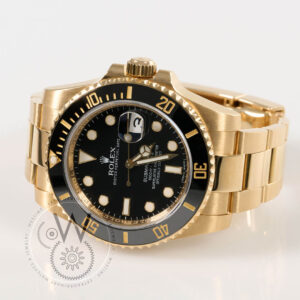Rolex Submariner Ref. 116618LN 40mm Yellow Gold with Black Dial and Ceramic Bezel